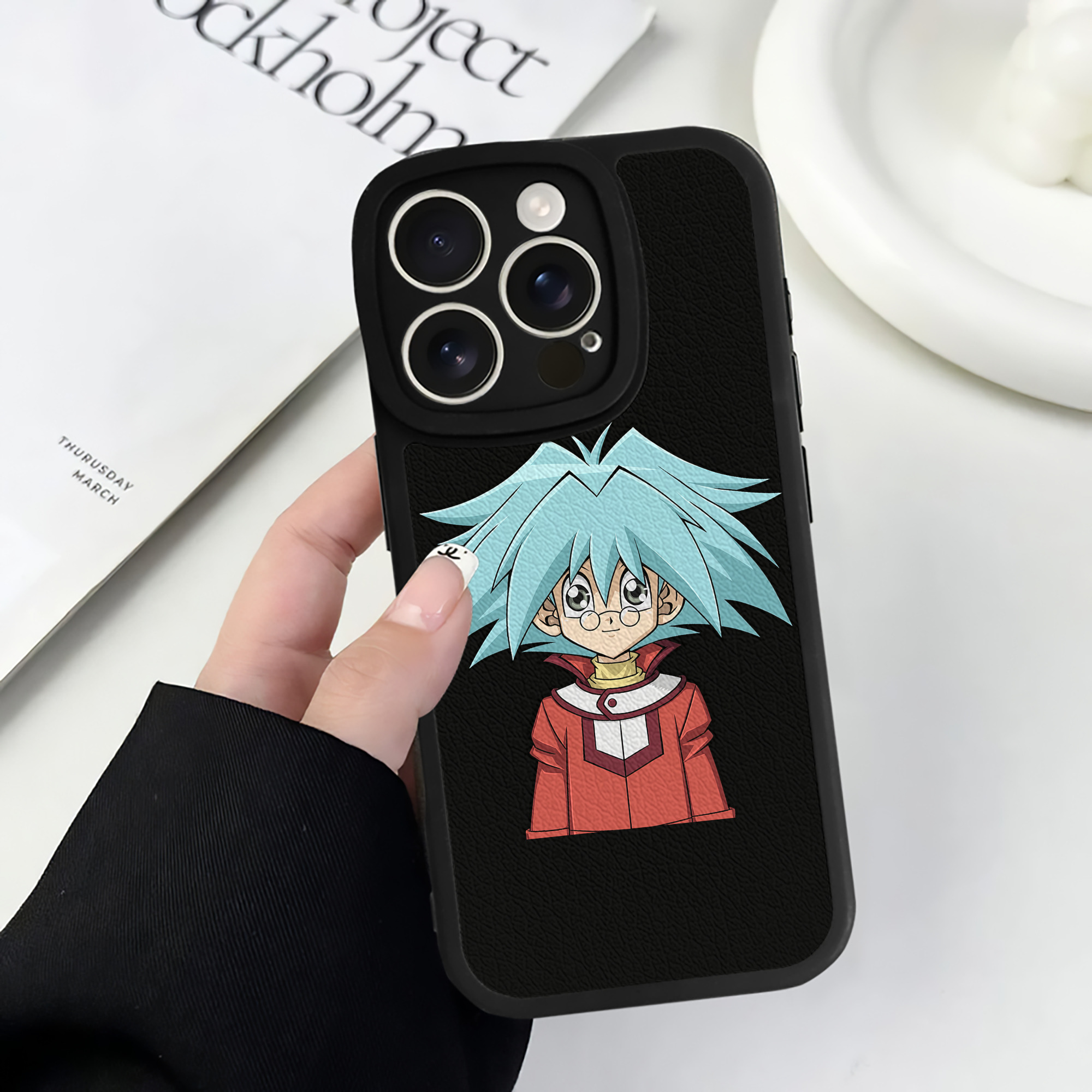 遊☆戯☆王 Yu-Gi-Oh! 【iPhone 16シリーズ対応】シリコンスマホケース（レザー調） 材質：シリコン
